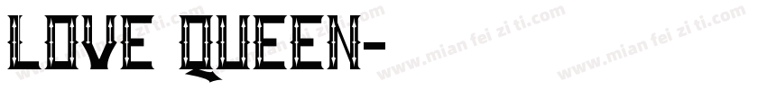 LOVE Queen字体转换